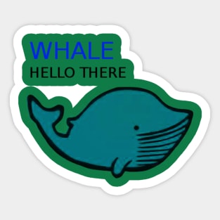 Whale hello Sticker